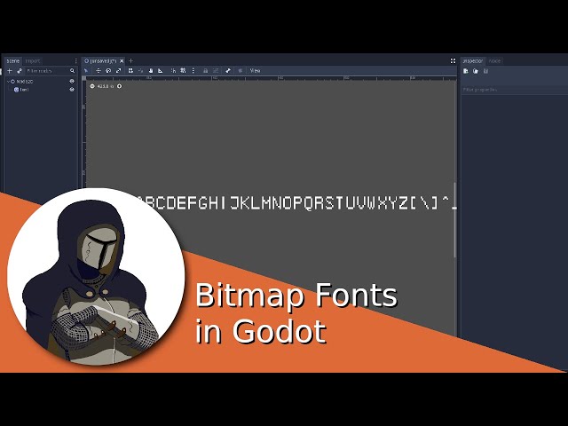 How to create and use Bitmap Fonts in Godot