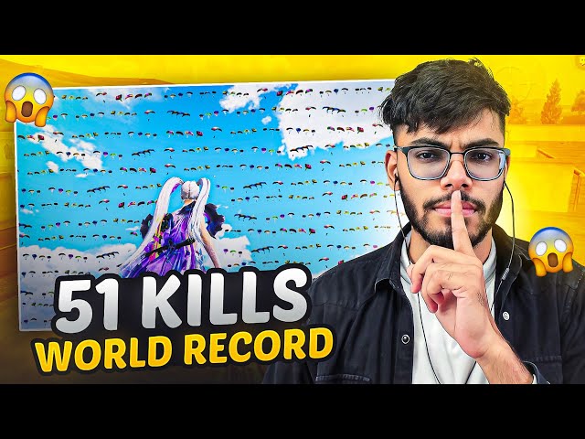 HIGHEST 51 KILLS in BGMI INDIA • WORLD RECORD By CASETOO