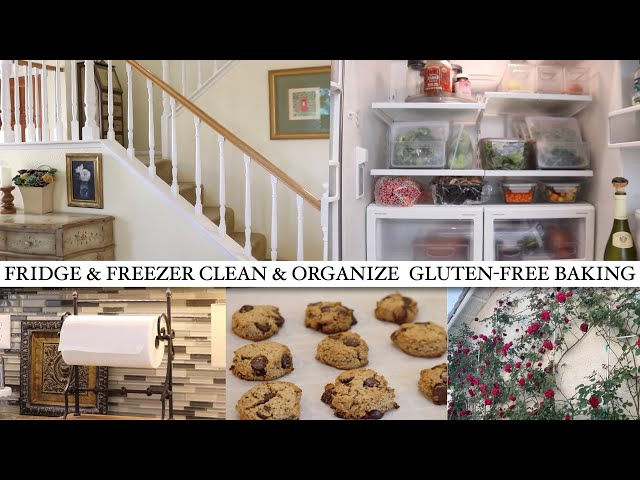 FIRDGE AND FREEZER CLEAN AND ORGANIZE | EASY COOKIES