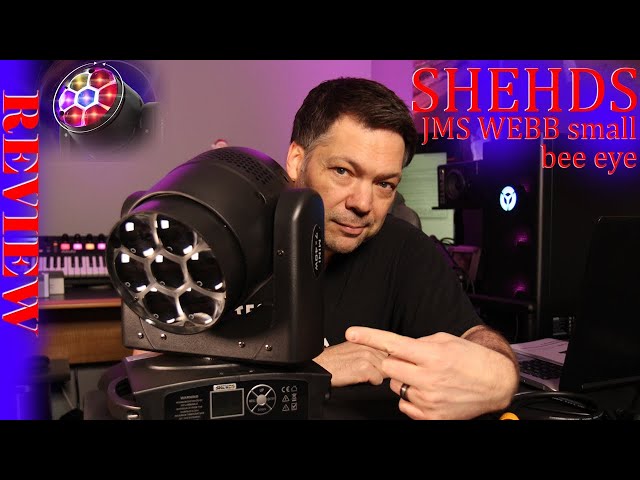 Bee Eye moving head!  Checking out the Shehds Small Bee Eye 7x40W RGBW Mover - DJ Lights - Party!