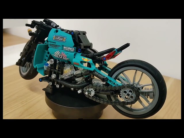 High-tech Motorcycle Car Model Motorbike Building Blocks Model Speed Racer Bricks Chirldren DIY