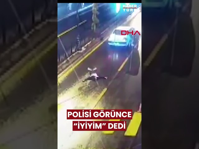 Nevşehir'de bir garip olay... Arabaların önüne atladı #nevşehir #shorts