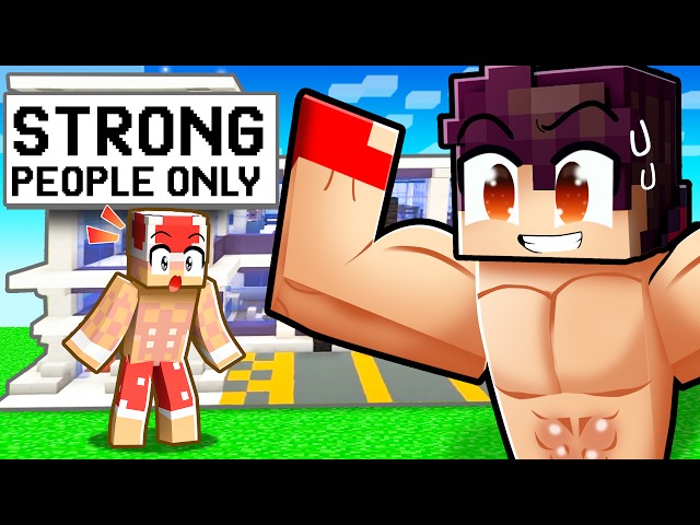 I Went UNDERCOVER at The STRONGEST GYM in Minecraft!