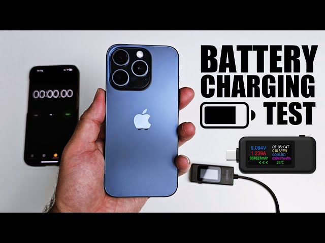 iPhone 15 Pro - Battery Charging Test - How Fast Does it Charge? (0-100%)