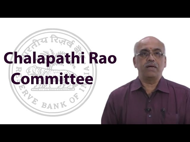 Chalapathi Rao Committee | Banking Awareness | TalentSprint