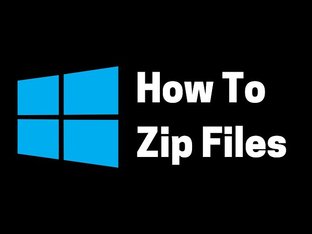 How to Zip Files on Windows 10