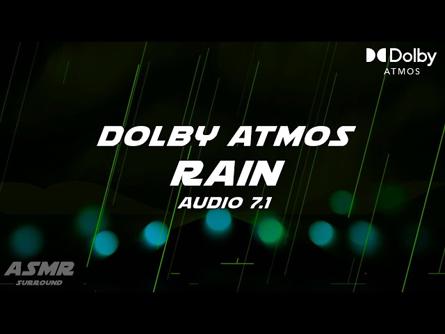 SLEEP FASTER WITH ASMR RAIN FOR DEEP RELAXATION. DARK SCREEN | Dolby ATMOS 7.1
