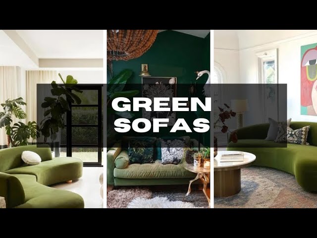 Green Sofa Living Room Inspiration | And Then There Was Style