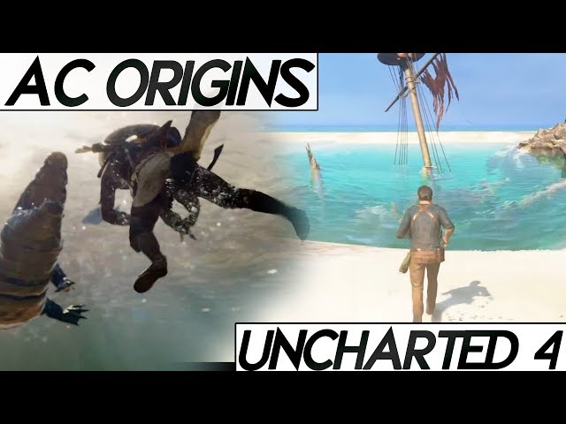 AC Origins "UNDERWATER" Comparison VS Witcher 3 VS Uncharted 4 | How underwater graphics looks ?