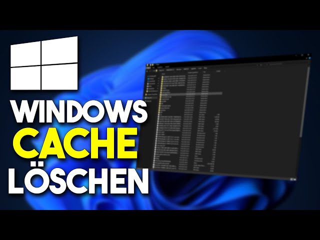 Cache-Dateien unter Windows 11 löschen: BESCHLEUNIGE deinen PC