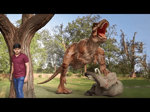 T Rex Vs Elephant - T Rex Attack - Jurassic Park Fan-Made Movie