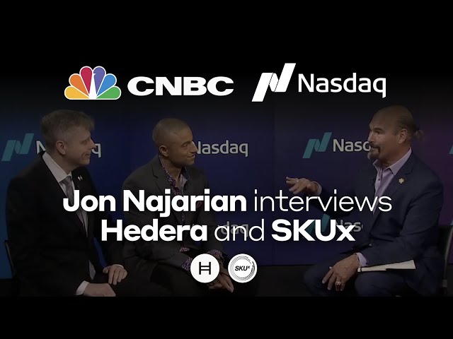 CNBC's Jon Najarian interviews Dr. Leemon Baird & SKUx's Bobby Tinsley at Nasdaq