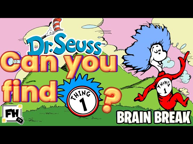 Can You Find Thing 1? 🔍| Dr. Seuss Brain Break for Kids | GoNoodle Inspired | Read Across America