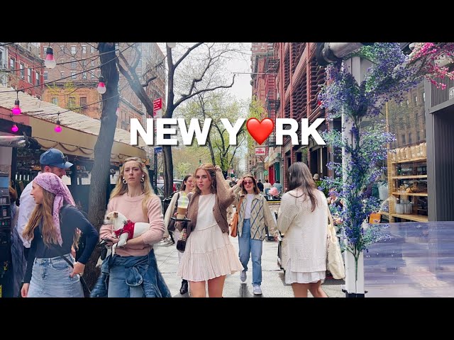 [4K]🇺🇸NYC Spring Walk🗽Upper West Side & Central Park 🌷Tulip Festival on UWS | April 2024