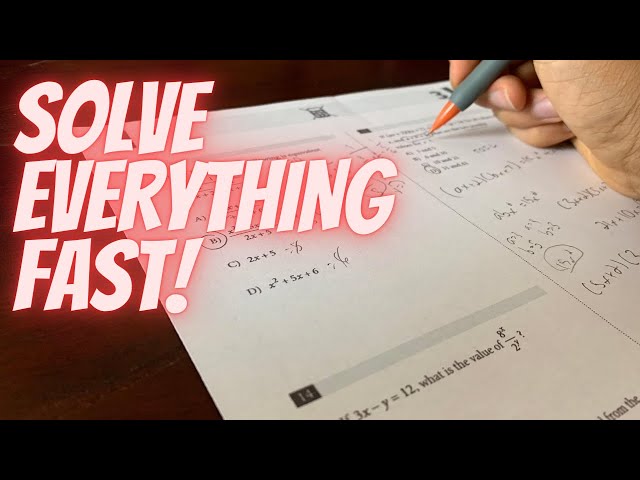 How To SOLVE ANY SAT MATH Problem!