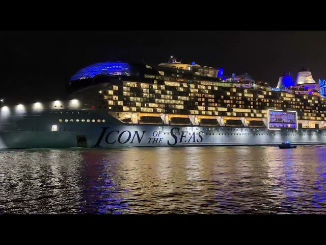 Icon of the Seas, Departing Port of Miami 01-13-24