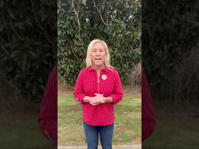 Marjorie Taylor Greene Celebrates Voting Early For Trump In Georgia Republican Primary