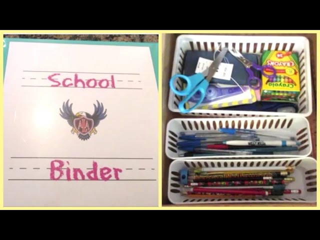 How I Organize For Back to School, COLLAB