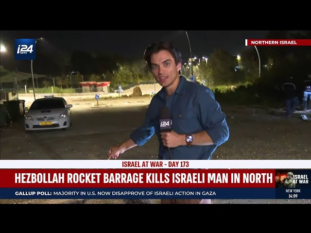 Hezbollah rocket fire kills one in northern Israel: Live from Kiryat Shmona