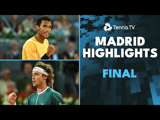 Andrey Rublev vs Felix Auger-Aliassime For The Title 🏆 | Madrid 2024 Highlights