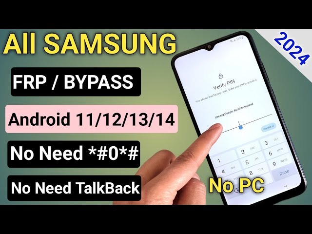 Finally New Method 2024:- All Samsung Frp Bypass Android 12/13/14 | Google Account Remove Without Pc