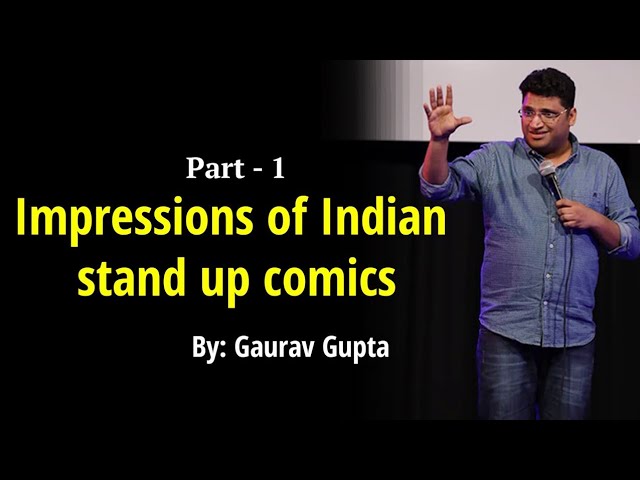 Mimicry of indian stand up comics by Gaurav Gupta|corona safety