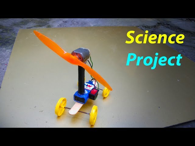 How To Make Car With Motor And Battery And Propeller