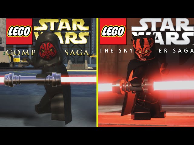 Lego Star Wars The Complete Saga vs The Skywalker Saga Episode I: Phantom Menace Cutscene Comparison