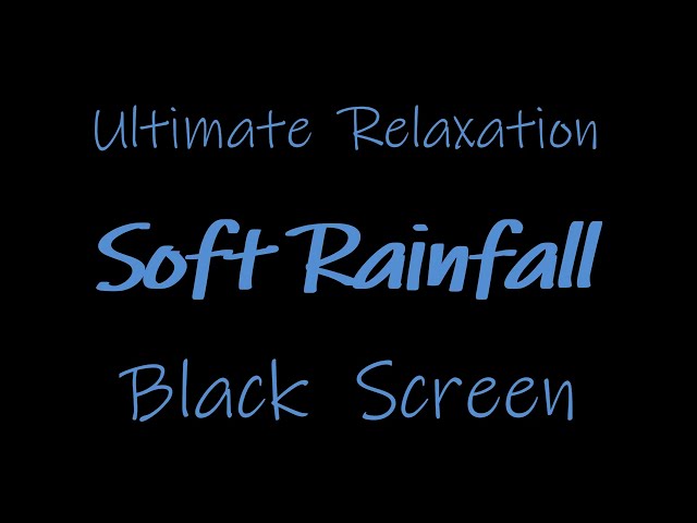 Ultimate relaxation with soft rainfall