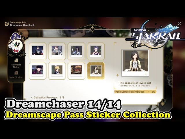 Dreamchaser Sticker Collection Locations Honkai Star Rail (Dreamscape Pass Stickers)