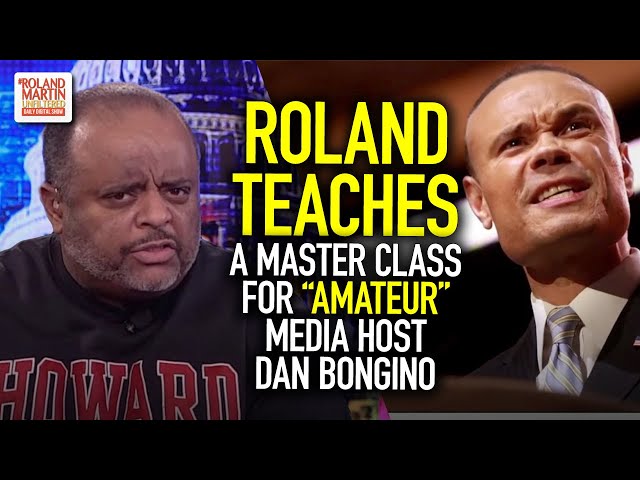 Roland teaches a master class for "amateur" media host Dan Bongino