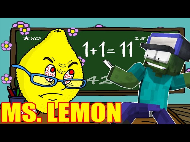 Monster School : MS LEMONS CHALLENGE - Minecraft Animation