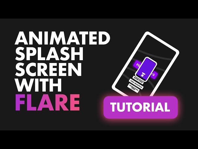 Animated Splash Screen using Rive | Flare