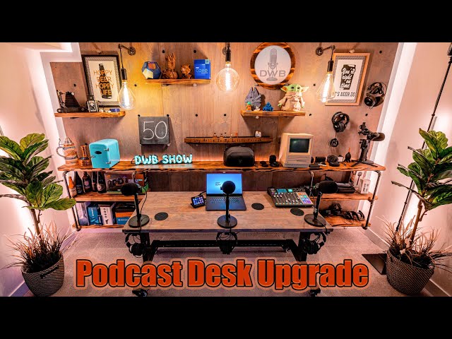 2023 Podcast Desk Upgrade and Studio Tour