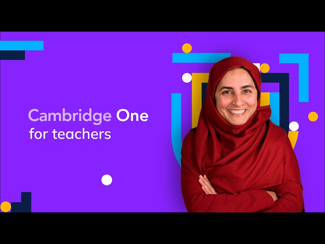 Welcome to Cambridge One – for teachers