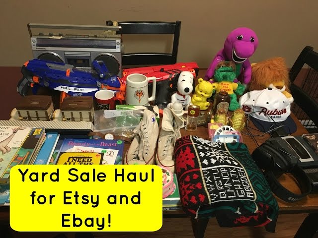 Yard Sale and Rummage Sale Haul to Sell on Ebay and Etsy! June 18th 2016
