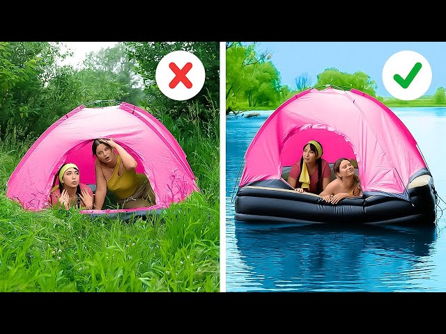 Awesome Hacks For Your Next Summer Trips ⛺️🥳 || Camping, Outdoor Cooking, Pool
