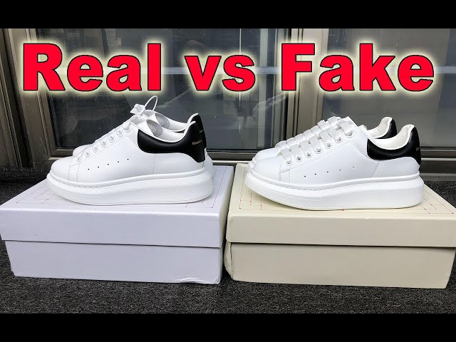 Real vs Fake Alexander Mcqueen Oversized Sneaker HD Comparison