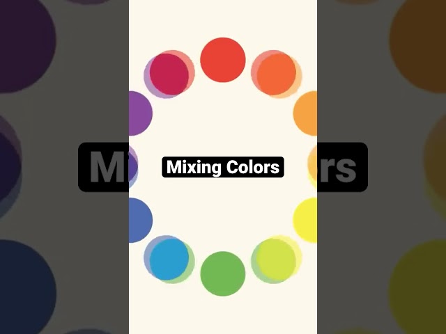Color Theory: Mixing Colors #Shorts