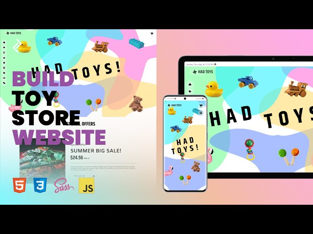 Create a Toy Store Website Responsive (HTML, CSS, Java Script) #7