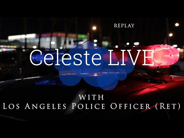 Celeste with Lt. Oscar Mejia, retired LA police officer