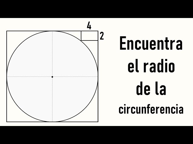 HALLA EL RADIO DE LA CIRCUNFERENCIA INSCRITA EN UN CUADRADO. Geometría Básica