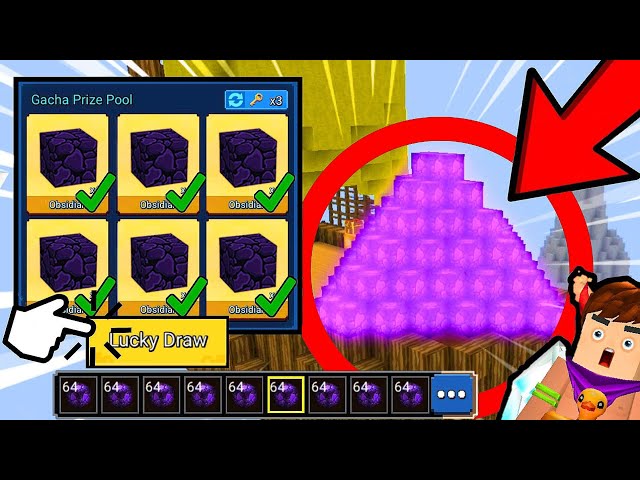 Using Duplication Glitch to Build THE LARGEST OBSIDIAN DEFENSE!! - Blockman go Bedwars