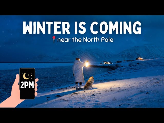 POLAR NIGHT begins on Svalbard︱Winter is coming with 4 long months of darkness,  near the North Pole
