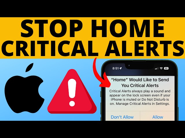 How to Fix iPhone Stuck in Home Critical Alerts