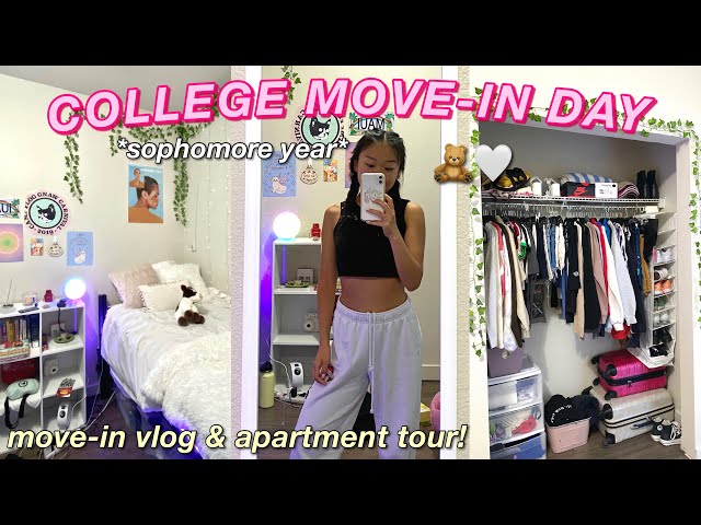 COLLEGE MOVE IN DAY (vlog & apartment tour) // sophomore year @ san diego state university