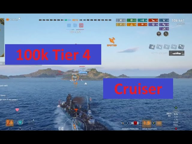 Agano - Live Replay - World of Warships Legends