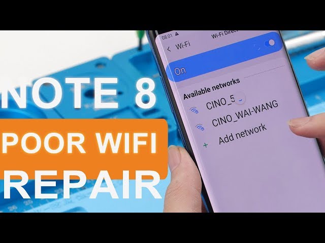 Samsung Note 8 Poor WiFi Signal Logicboard Repair
