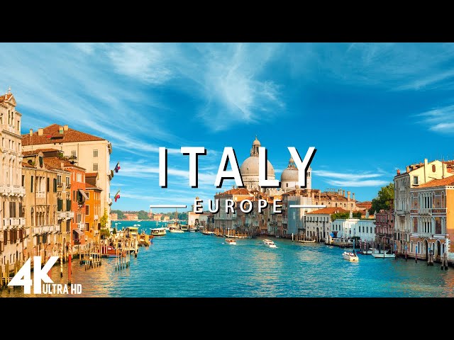 FLYING OVER ITALY (4K UHD) - Relaxing Music Along With Beautiful Nature Videos - 4K Video HD