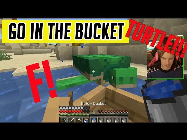 Pewdiepie Trying to Put Things in a BUCKET! (PewDiePie Noob Moments in Minecraft)